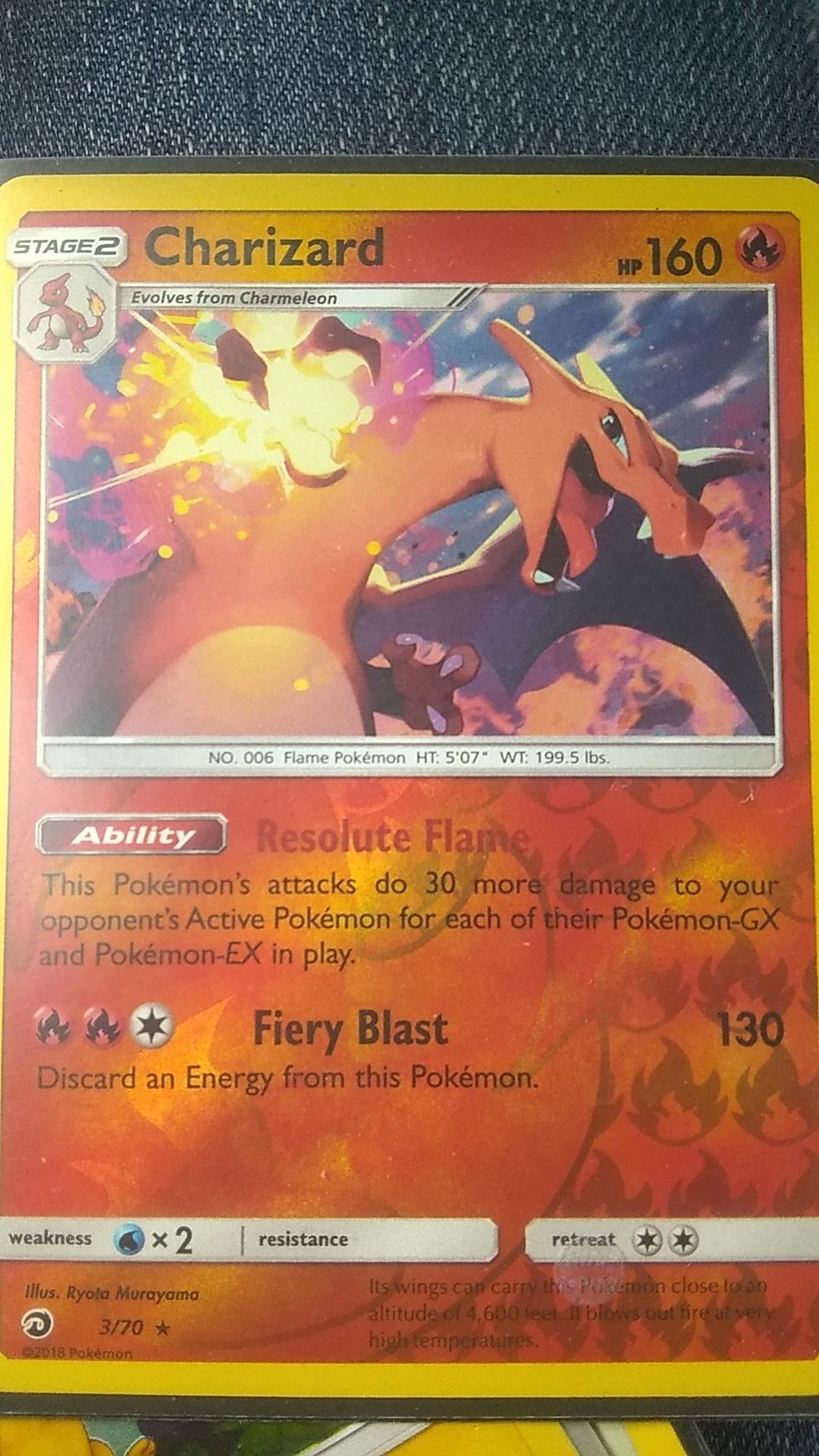 Pokemon card (Charizard)