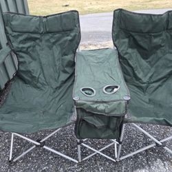 Foldable Double Seat Chair With Cup Holders