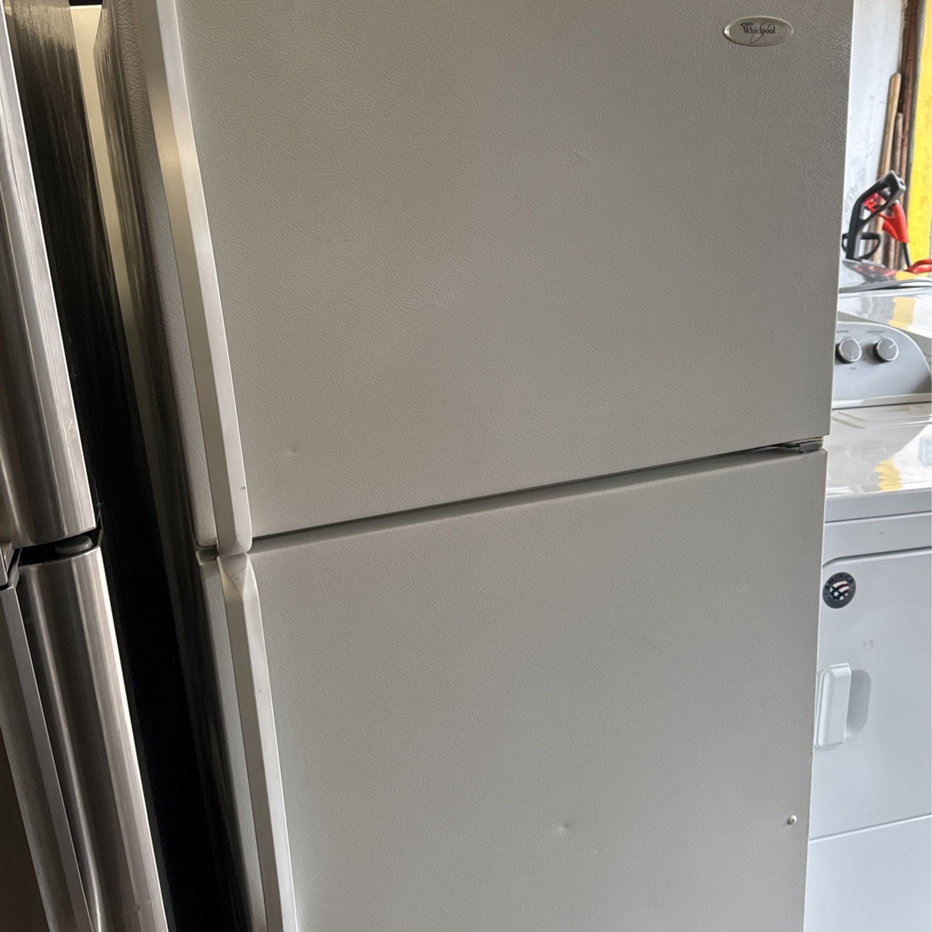 White Whirlpool Refrigerator