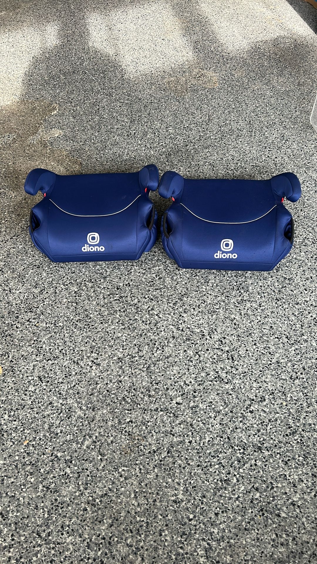 2 Diono Solana Booster Car Seats Blue
