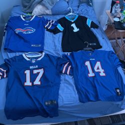 NFL Jersey’s (Buffalo Bills & Carolina Panthers)