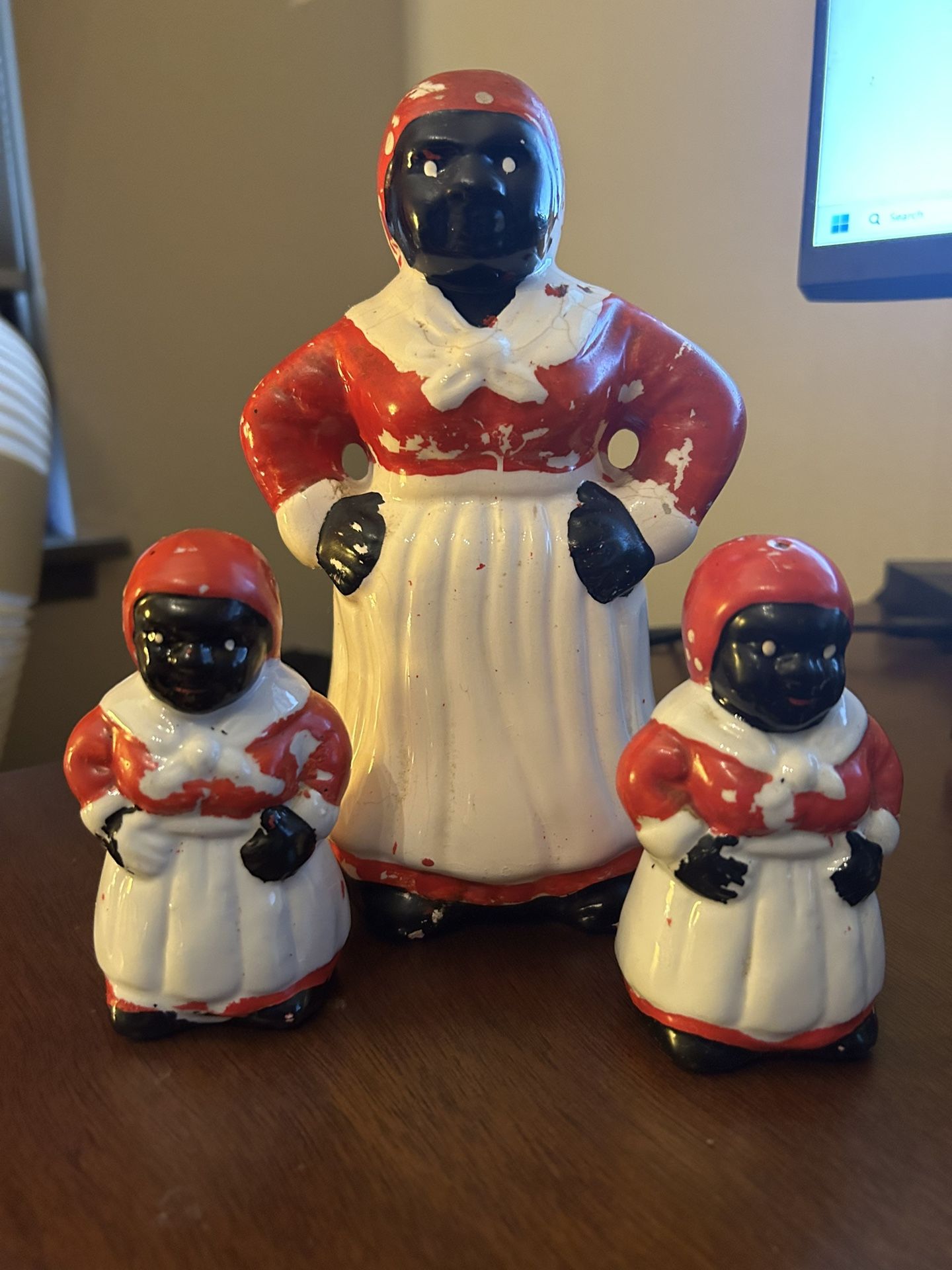 Aunt Jemima Utensil Holder And Salt And Pepper Shaker