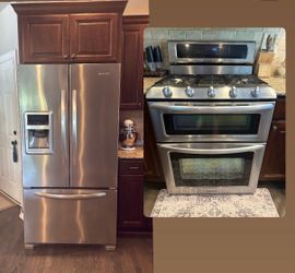 KitchenAid Fridge and Gas Range Oven Stove