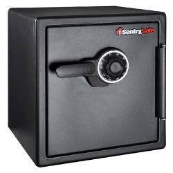 SENTRYSAFE STEEL FIREPROOF WATERPROOF SAFE WITH COMBINATION DIAL 16.5w x 13h x 17d Safe