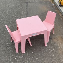 Kids Table And Two Chairs