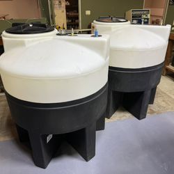 175 Gallon Norwesco cone bottom tanks w Poly Stand & Fermenting Coils $150 (Irvine&Long Beach)