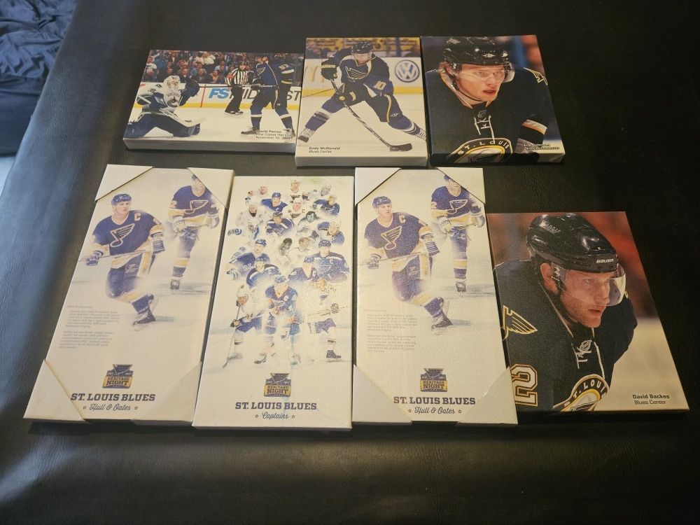 Set Of St Louis Blues Canvas Pictures 