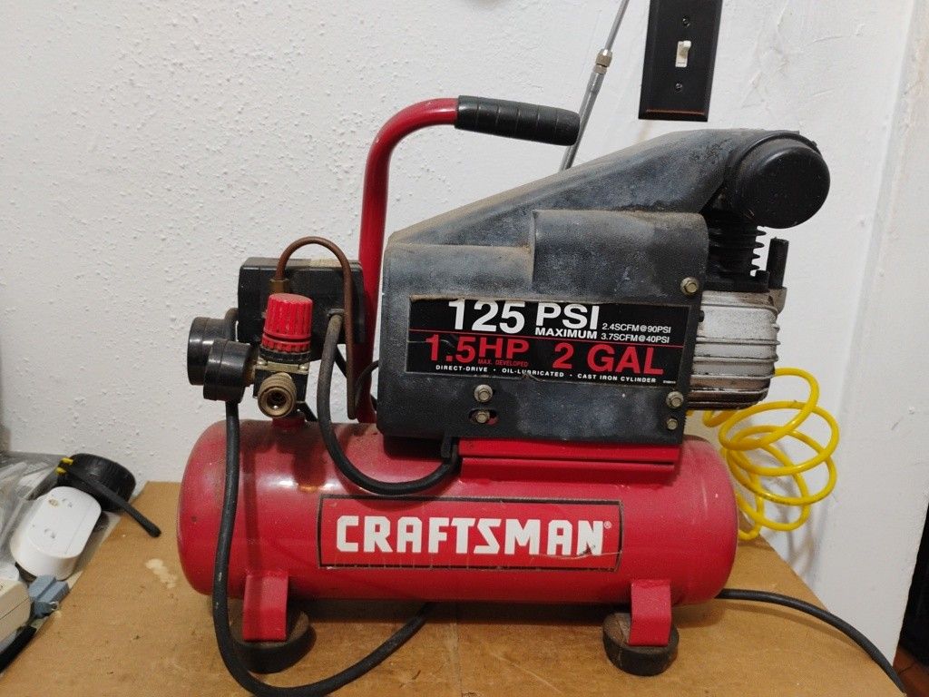 Craftsman 1 And 1/2 Horsepower To Gallon Portable Compressor