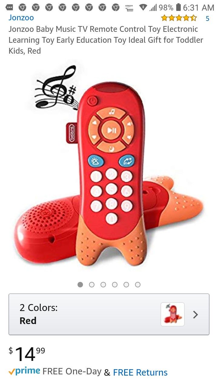 New! Toy remote control bilingual