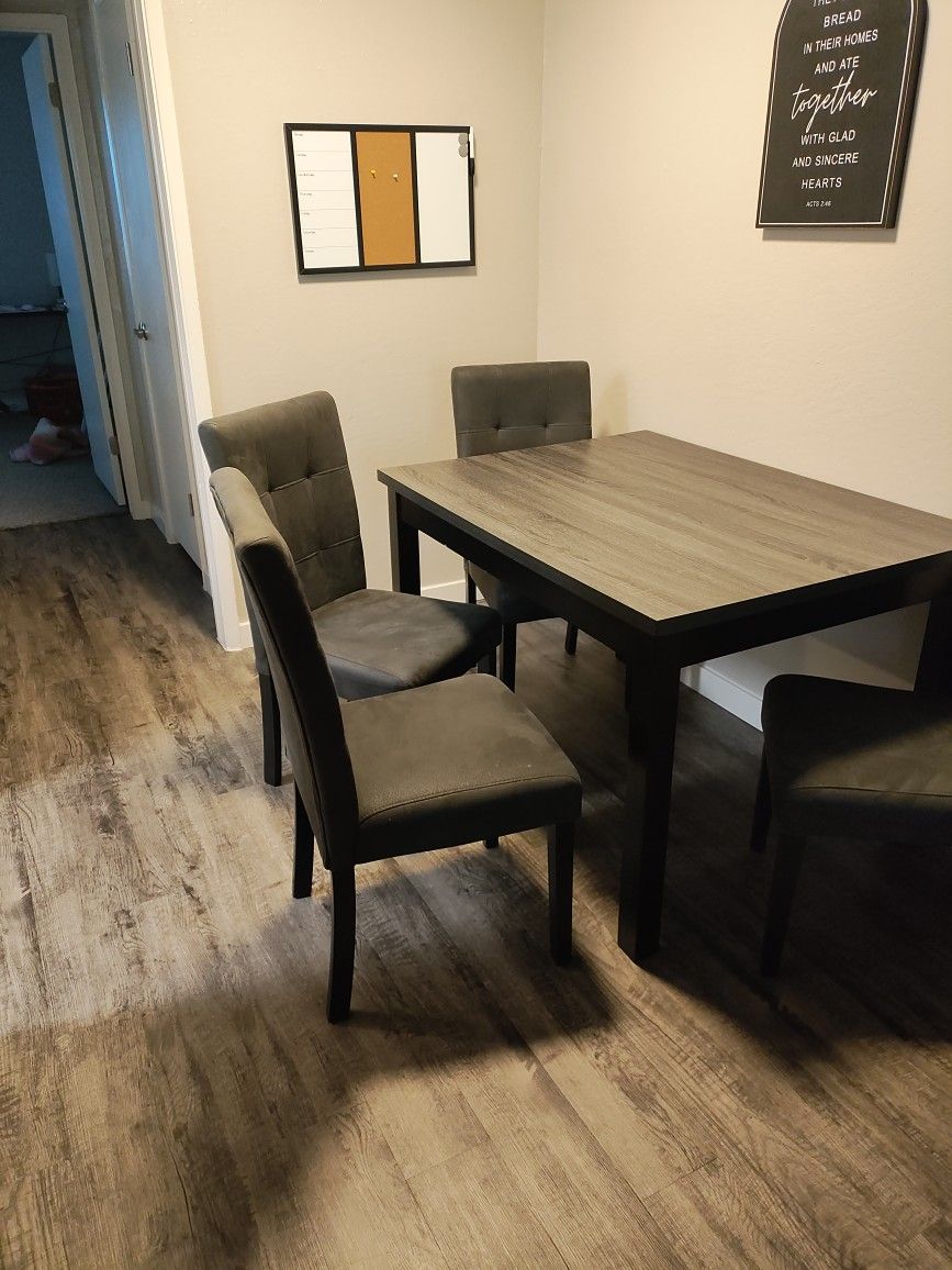 Gray Dining Table
