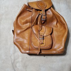 Leather Back Pack