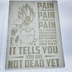 Iron On Heat Transfer  Good For T-shirts Sweaters Jackets T Shirt Design Size Is About 14x10 Dragon Ball Z  Goku  #351