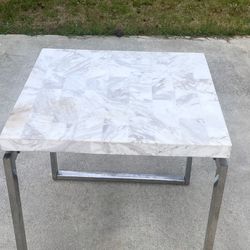 coffee table set 3 pc marble
