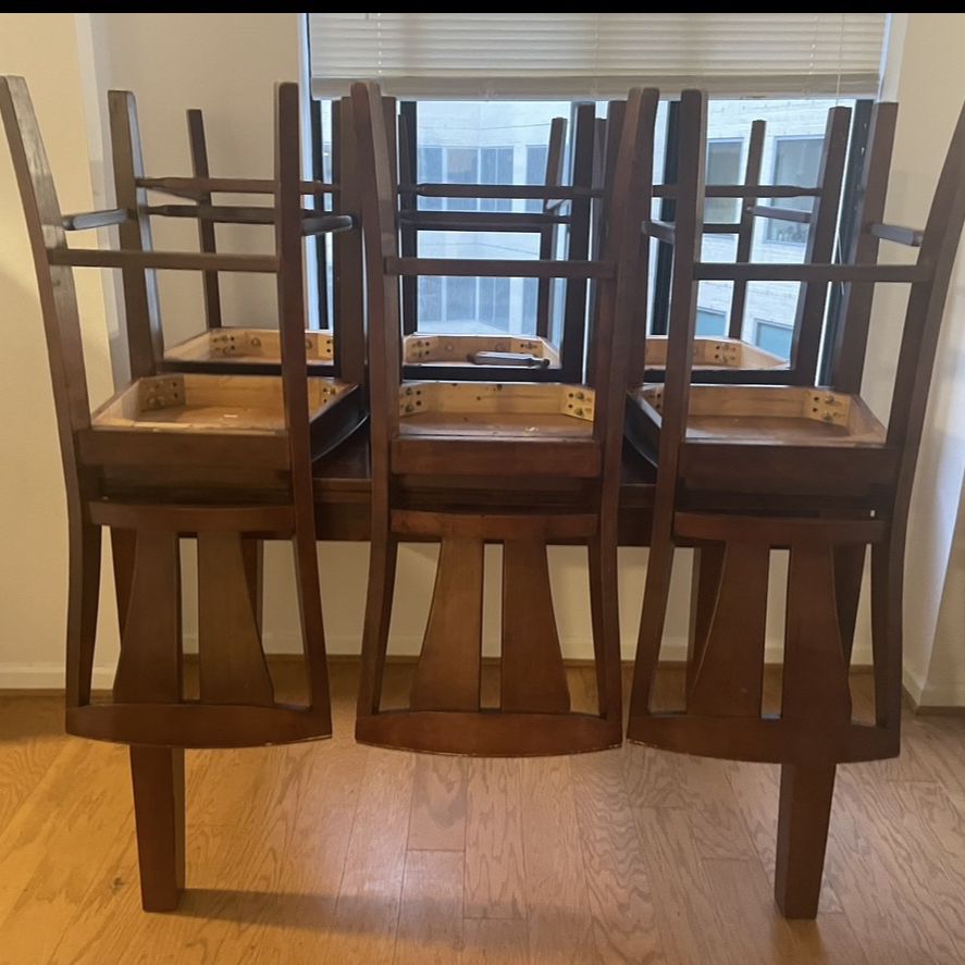 Wooden Table Set (6 Chairs)