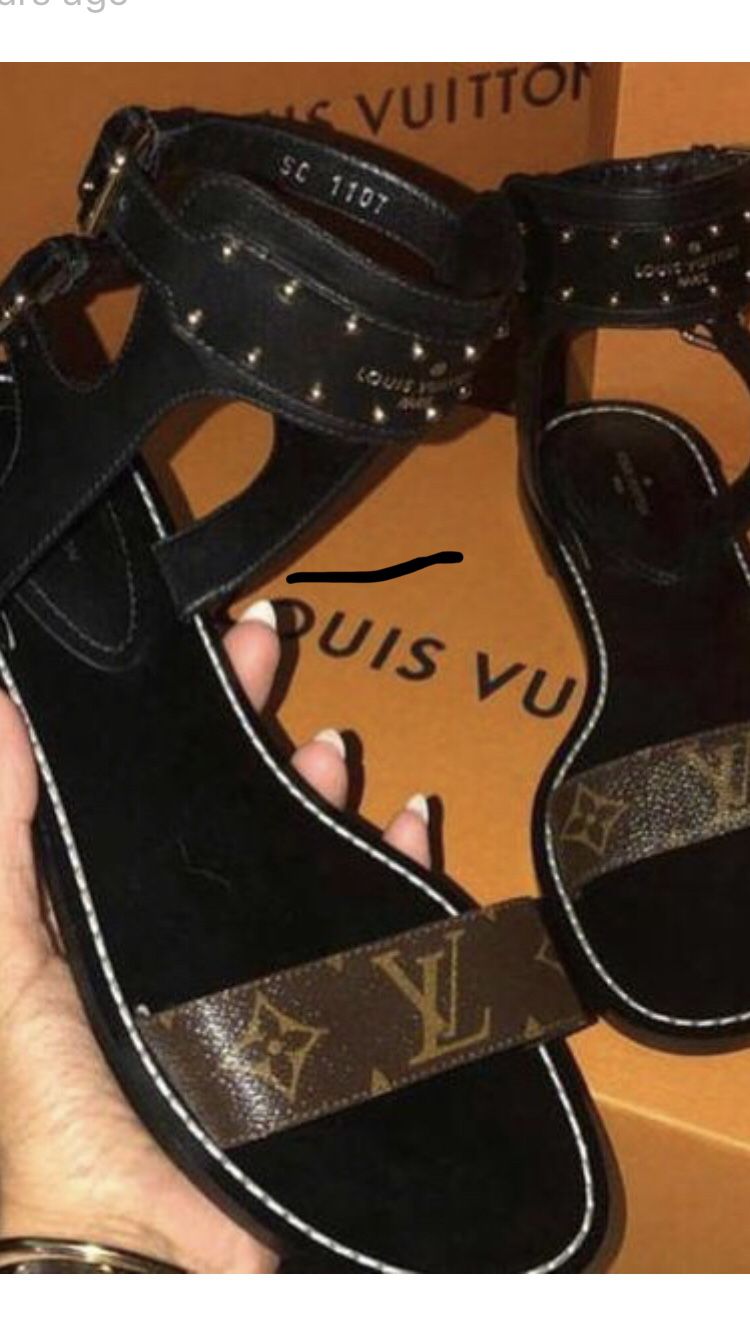 Coffee Louis Vuitton Sandals