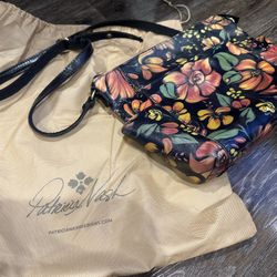 Patricia Nash Leather Accadia Tropical Escape Bag Handbag Purse