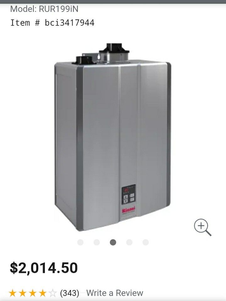 Tankless water heater RU199EN