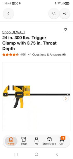 Dewalt 24" Trigger Clamp $20 ea. (Price Is Firm)