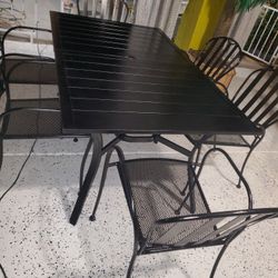 Metal Patio Table Set 
