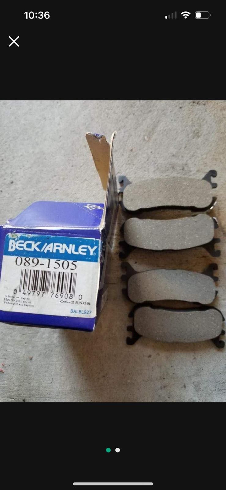 Rear Brake Pads 089-1505