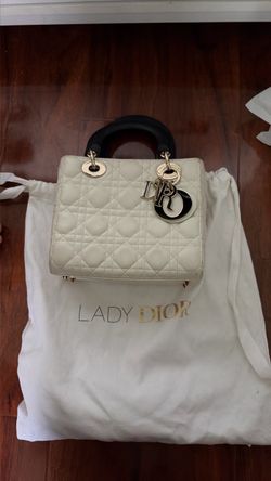 Lady Dior Cannage Quilted Leather Handbag