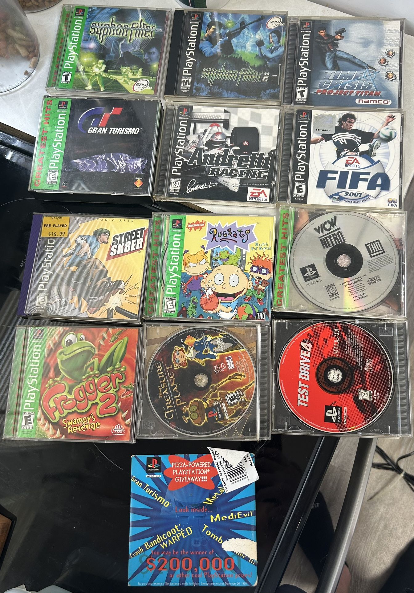 ORIGINAL PS1 Console And Games