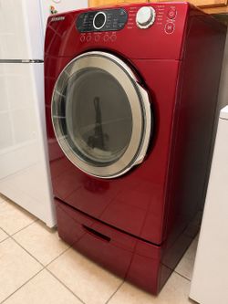 Samsung Front Load Electric Dryer with Pedestal