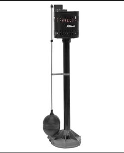 XtremepowerUS Pedestal Sump Pump with Float Trigger Rod Switch, Low Profile Column Pump, 3000 GPH, 4 Amps, 10ft Cord