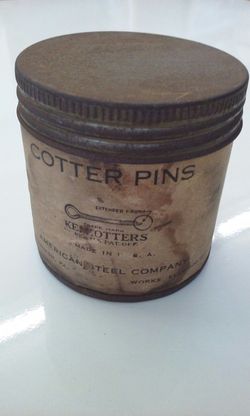 1920S American Steel Fiber Can