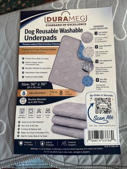 Reusable Washable Dog Underpads 36x36