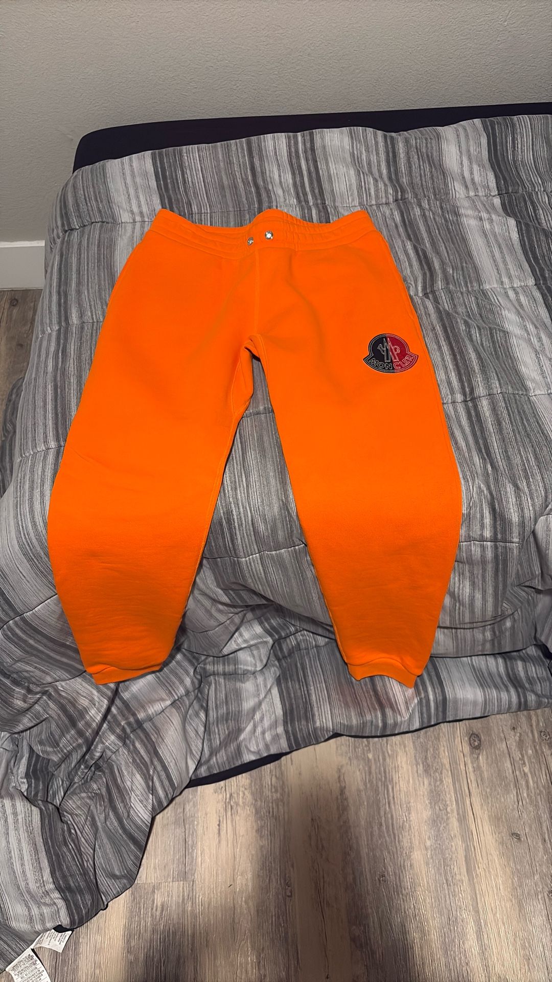 Orange Moncler Joggers