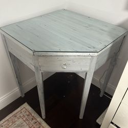 Glass Top Corner Desk/Table 