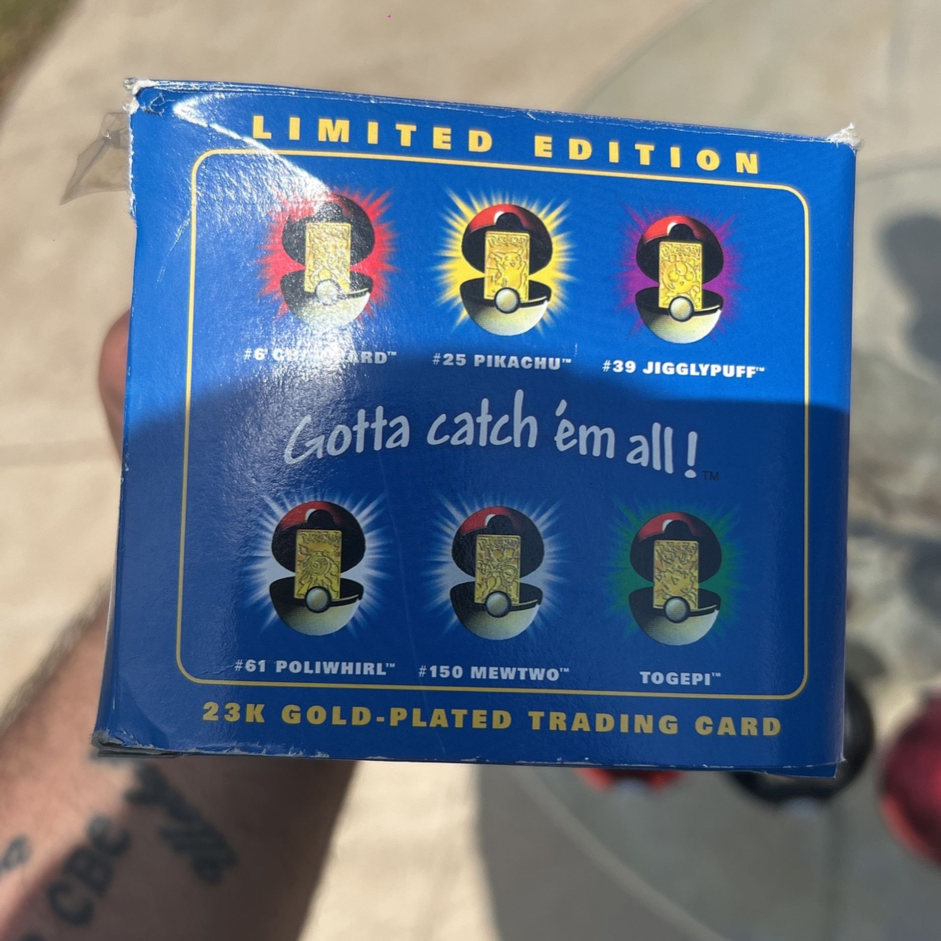 pokemon gotta catch'em all 23k gold plated trading card Charizard