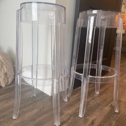 Brand New Clear Bar Stools ! 