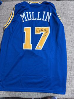 Chris Mullin Signed Autograph Custom Jersey- Beckett Coa- Golden State Warriors