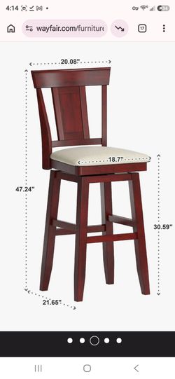 Swivel bar stool chair
