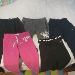 Aeropostale, Nike, Pink Victoria Secret,and Reebok Womens Sweatpants Small And Medium 