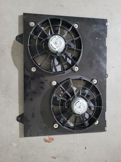 C10 LS Tejas Steelworks fan shroud with IROC fans
