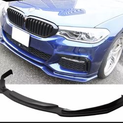 Fits 17-20 BMW 5 Series G30 Msport Front Bumper Lip Spoiler PU