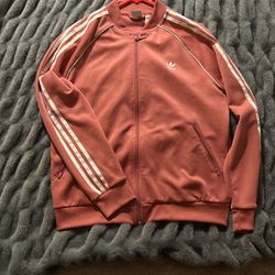 Adidas Pink Track Jacket Size L