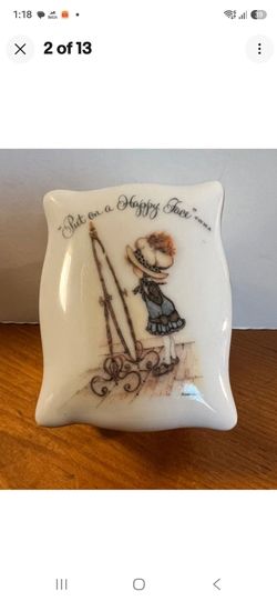 Holly Hobbie Porcelain Trinket Jewerly Box