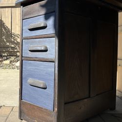 Vintage 3 Drawer Side Table