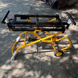 DEWALT 32-1/2 in. x 60 in. Rolling Miter Saw Stand with 300 lbs. Capacity
