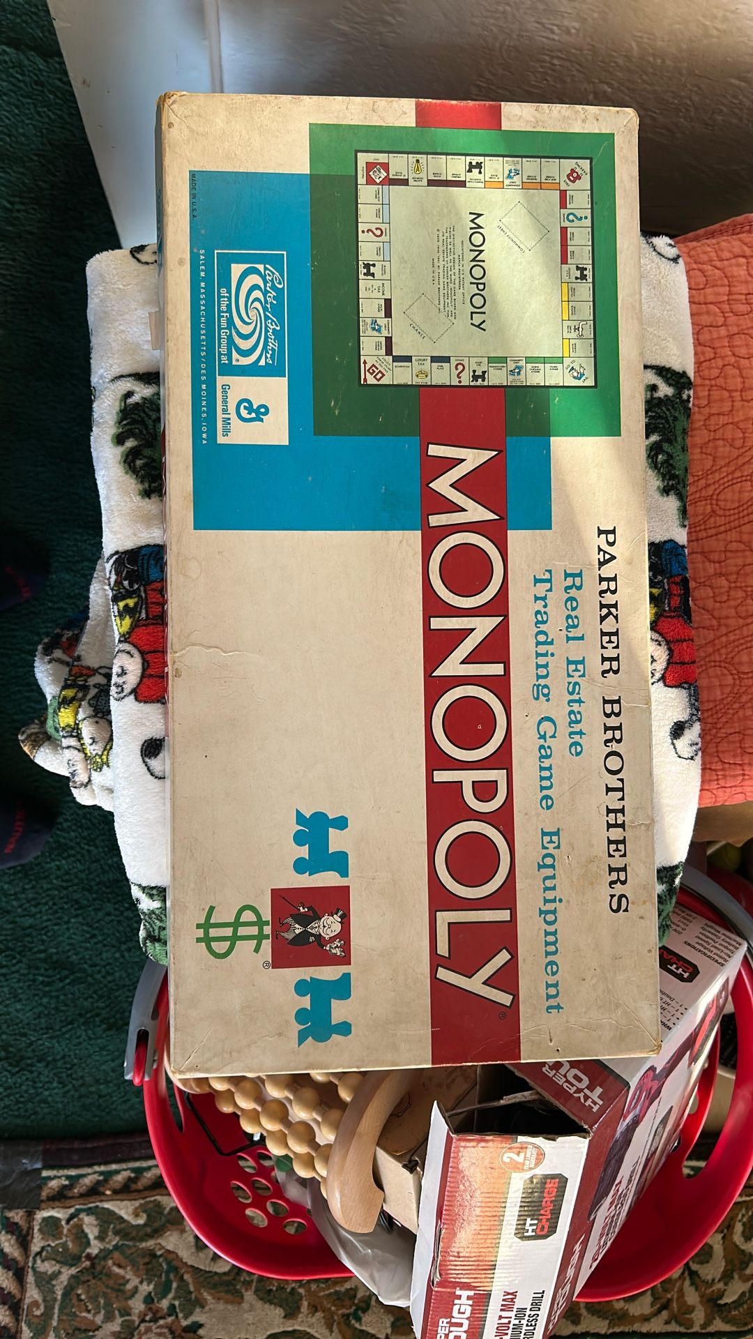 Vintage Monopoly Board Game General Mills 70s