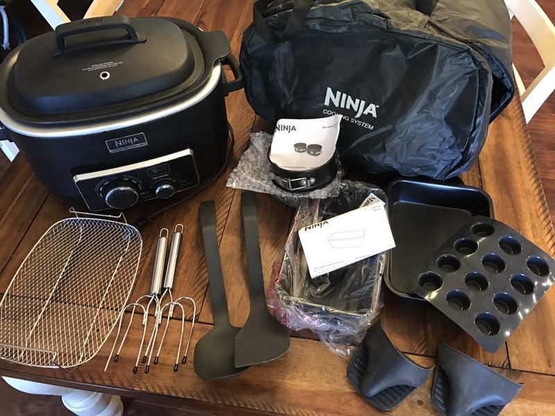 Ninja cooking system with tons of accessories