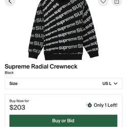 Supreme Radial Crewneck 