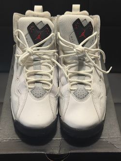 Air Jordan High-Top Sneakers White Gray Black