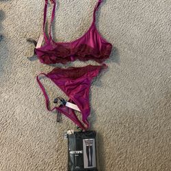 Hot Topic Leggings and Victoria Secret Lingerie 