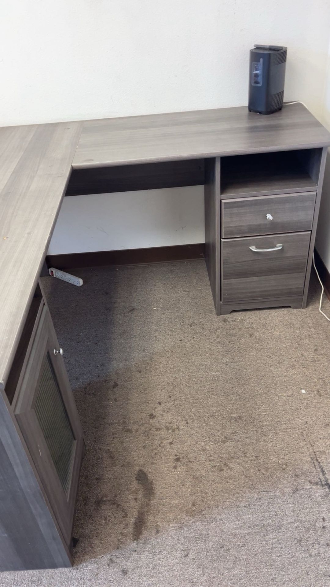 Charcoal Gray Office desk 