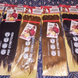 Magic Fingers 3X Pre-stretched 52" All (6) Pckgs. LOT Brand New 